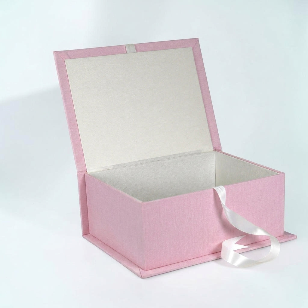 Solid Shantung - Medium Keepsake Box