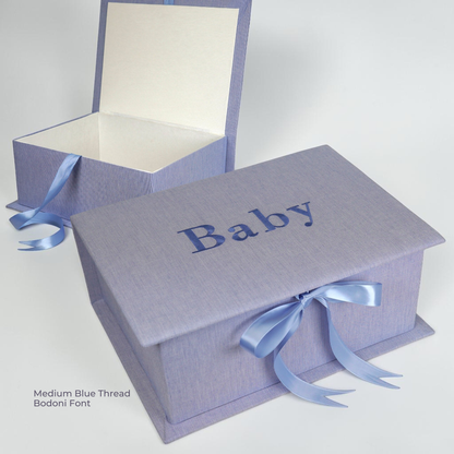 Micro Stripe Cotton - Medium Keepsake Box