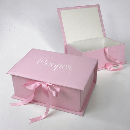 Solid Shantung - Medium Keepsake Box