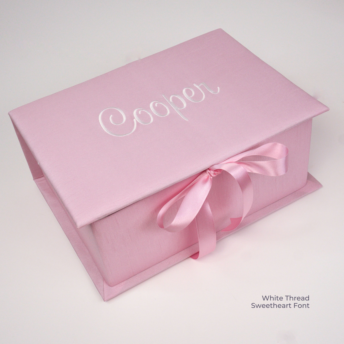 Solid Shantung - Medium Keepsake Box