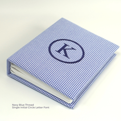 Seersucker Check Cotton – Medium Hardbound Photo Album