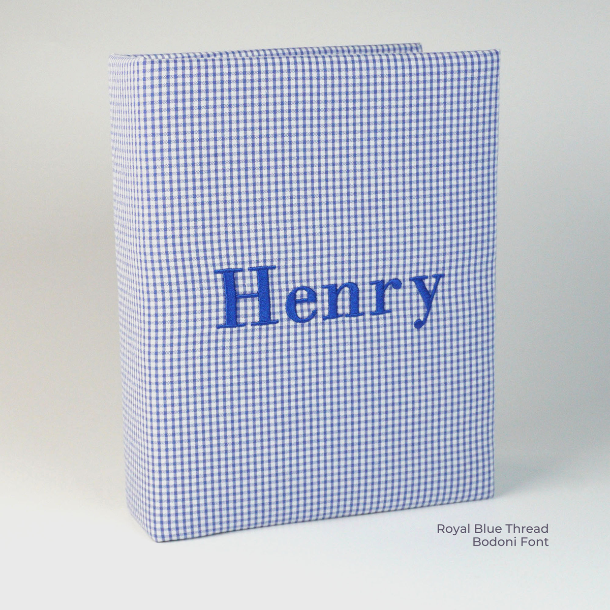 Seersucker Check Cotton – Medium Hardbound Photo Album