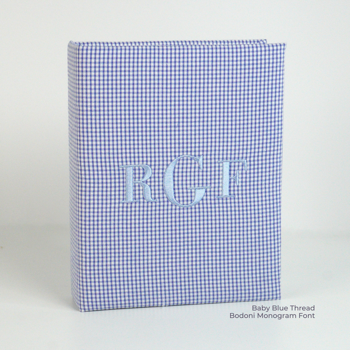Seersucker Check Cotton – Medium Hardbound Photo Album
