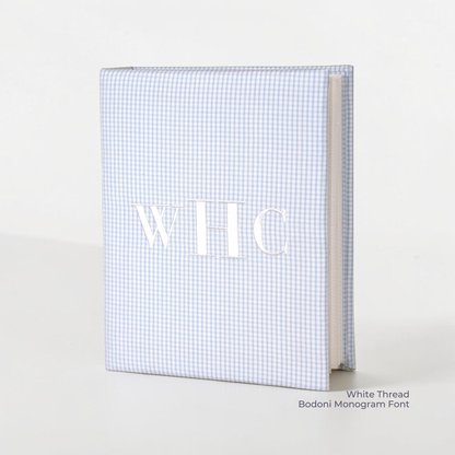 Seersucker Check Cotton – Medium Hardbound Photo Album