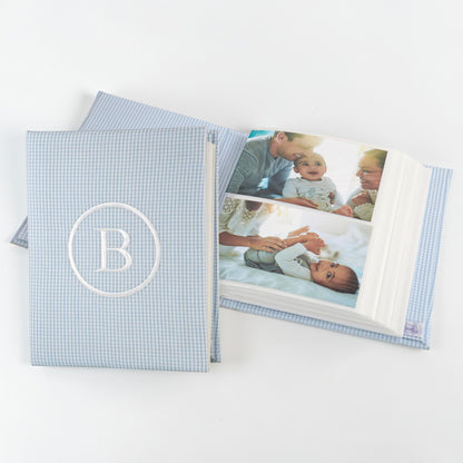 Seersucker Check Cotton – Medium Hardbound Photo Album