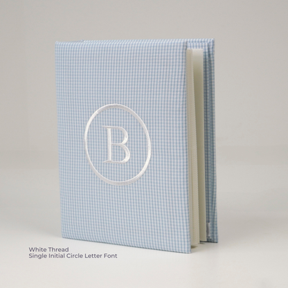 Seersucker Check Cotton – Medium Hardbound Photo Album