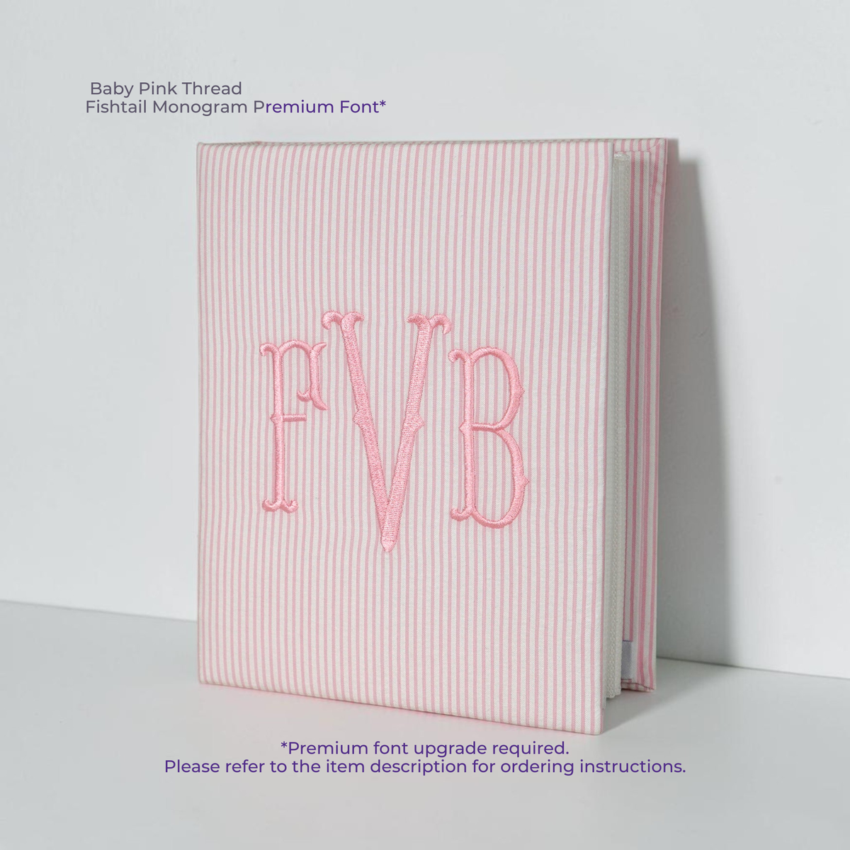 Seersucker Check Cotton – Medium Hardbound Photo Album