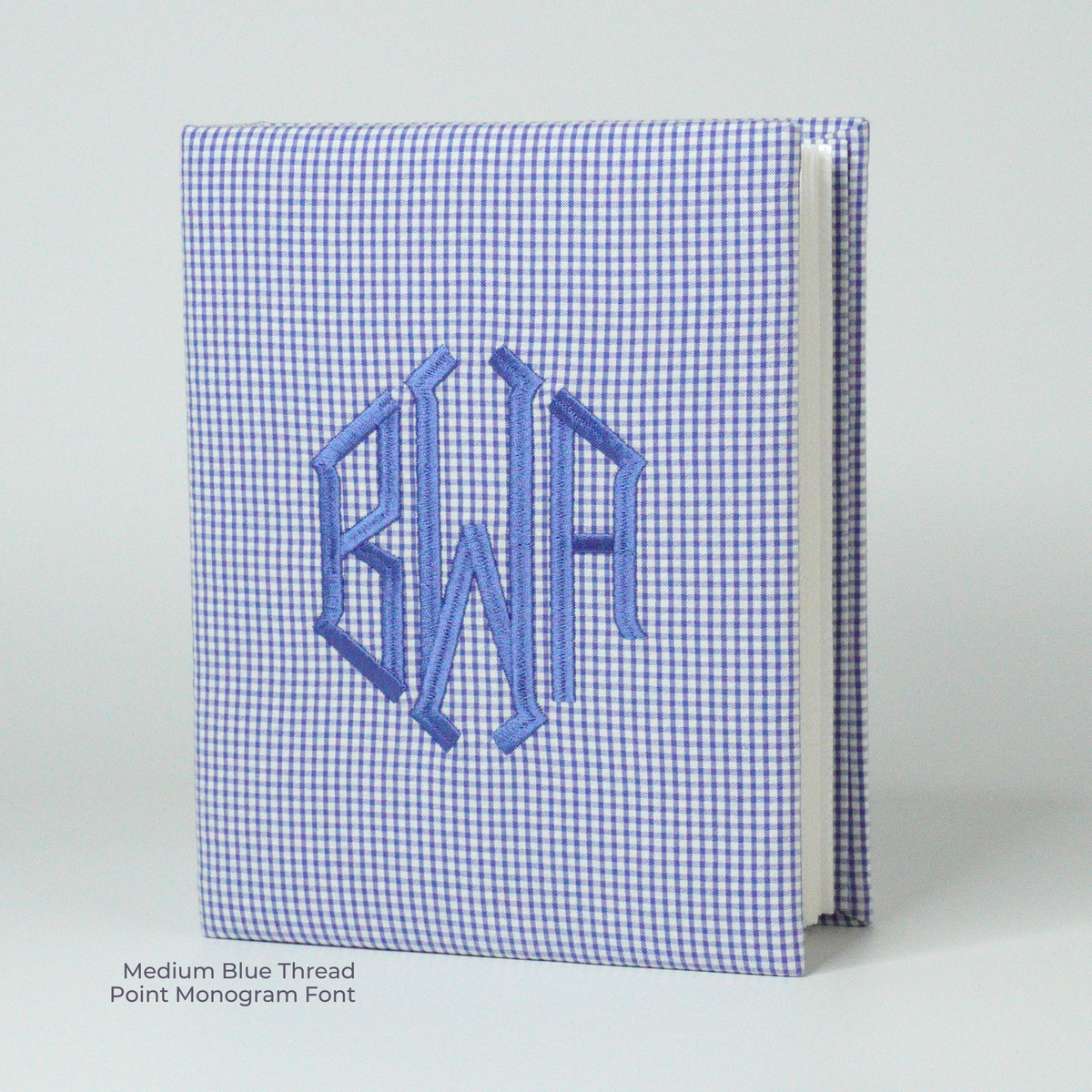Seersucker Check Cotton – Medium Hardbound Photo Album