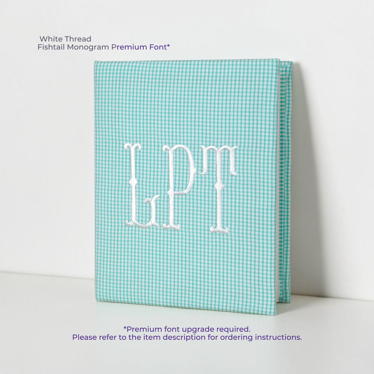 Seersucker Check Cotton – Medium Hardbound Photo Album