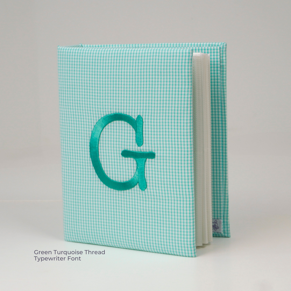 Seersucker Check Cotton – Medium Hardbound Photo Album