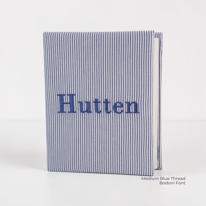 Seersucker Striped Cotton – Medium Hardbound Photo Album