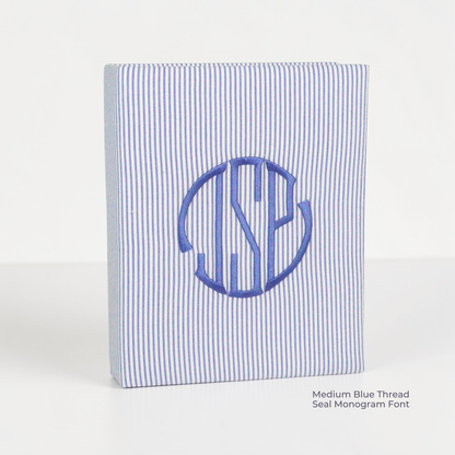 Seersucker Striped Cotton – Medium Hardbound Photo Album