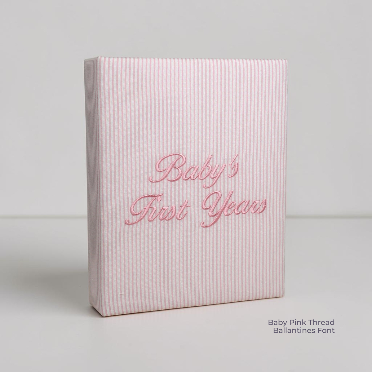 Seersucker Striped Cotton – Medium Hardbound Photo Album
