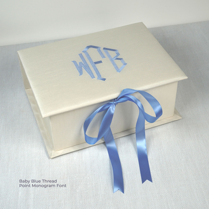 Solid Shantung - Medium Keepsake Box