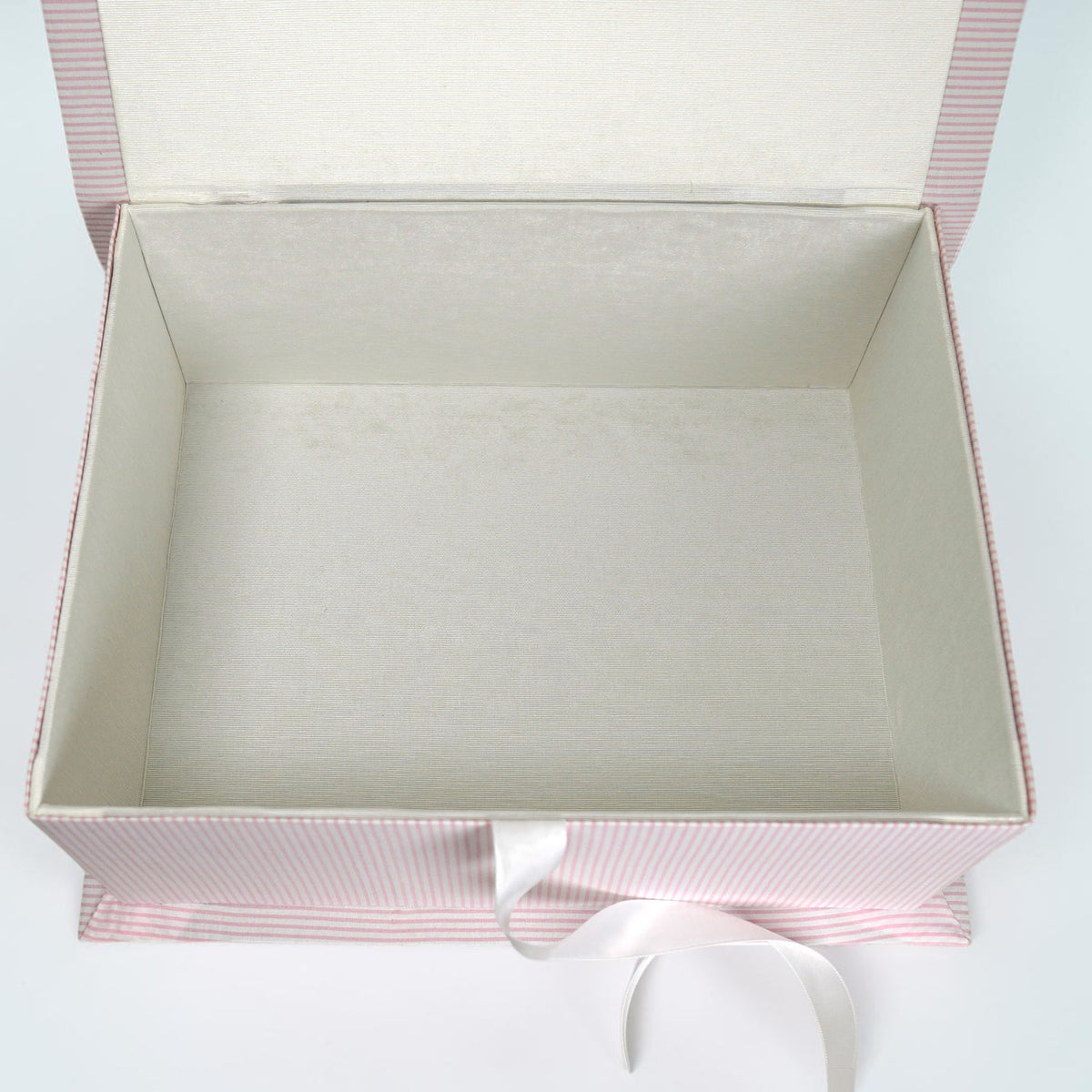 Seersucker Striped Cotton - Medium Keepsake Box