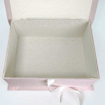 Seersucker Striped Cotton - Medium Keepsake Box