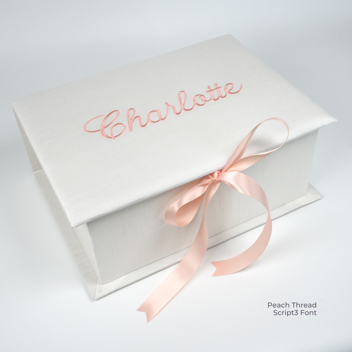 Solid Shantung - Medium Keepsake Box