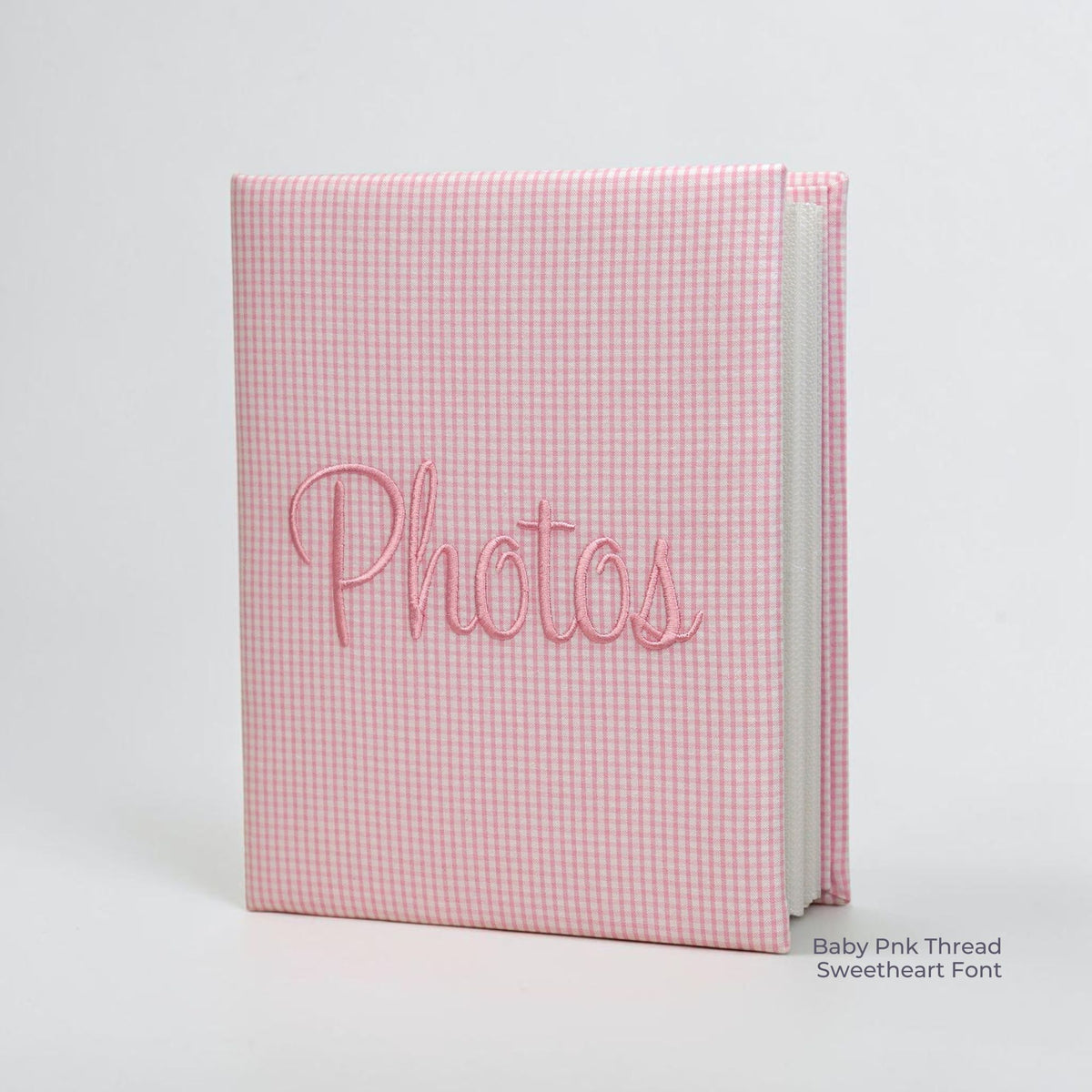 Seersucker Check Cotton – Medium Hardbound Photo Album