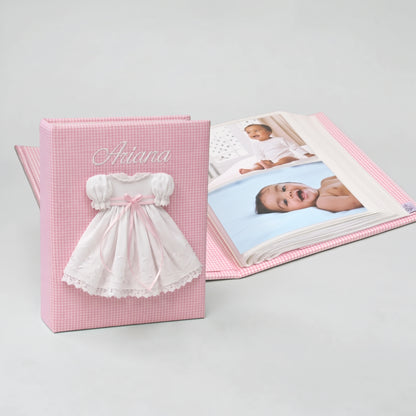 Swiss Batiste Dress on Seersucker Check – Medium Hardbound Photo Album