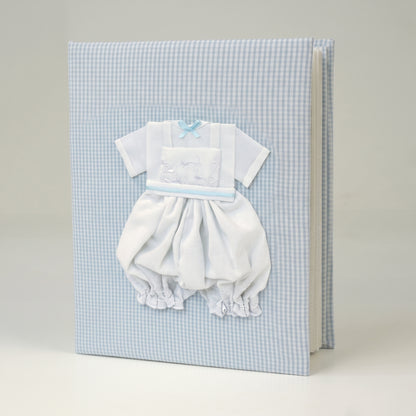 Swiss Batiste Jumper on Seersucker Check – Medium Hardbound Photo Album