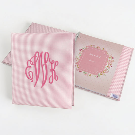 Seersucker Check Cotton – Baby Memory Book