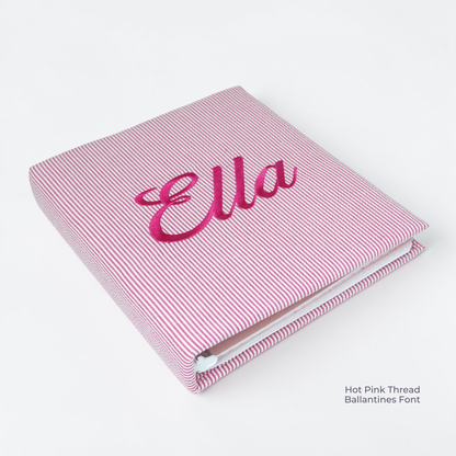 Seersucker Striped Cotton – Baby Memory Book