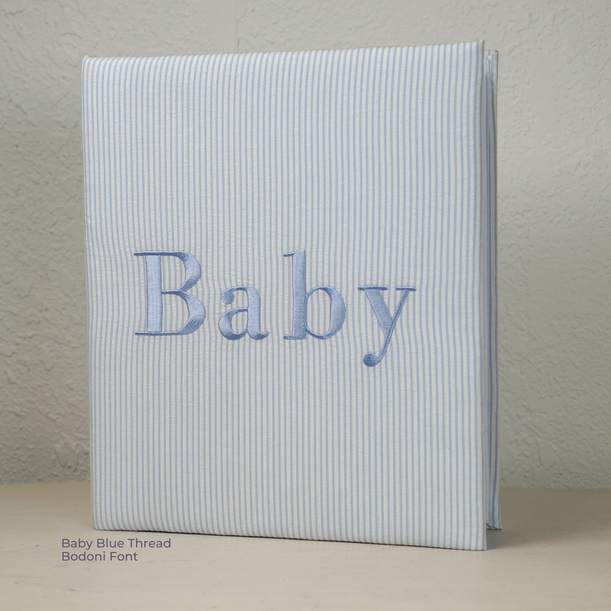 Seersucker Striped Cotton – Baby Memory Book