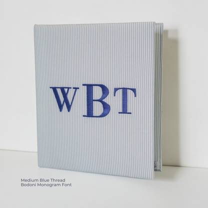 Seersucker Striped Cotton – Baby Memory Book