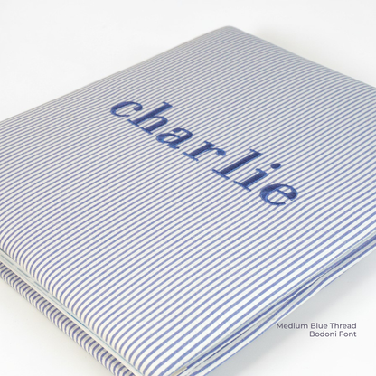 Seersucker Striped Cotton – Baby Memory Book
