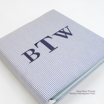 Seersucker Striped Cotton – Baby Memory Book