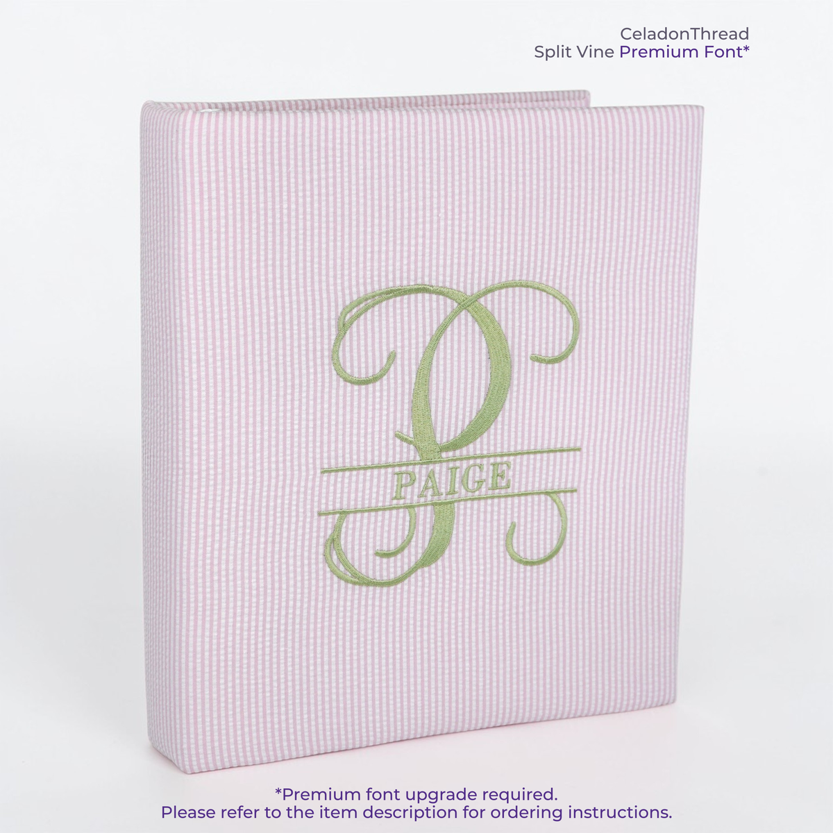 Seersucker Striped Cotton – Baby Memory Book