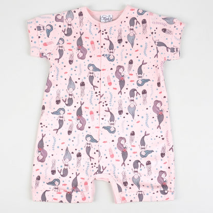 Mermaid Pima Cotton Baby Romper