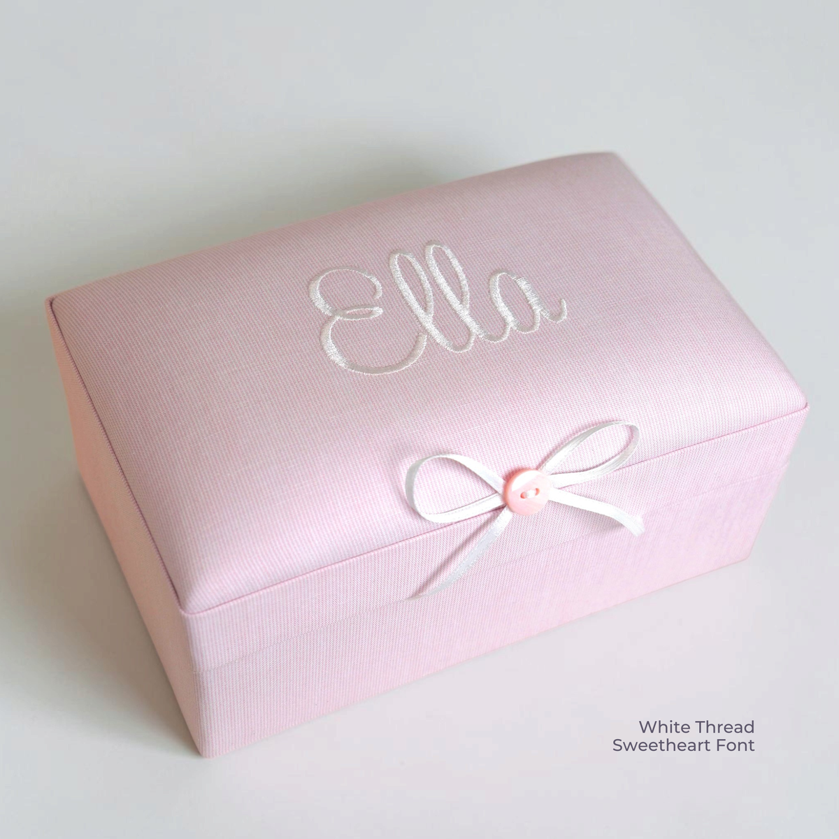 Micro Stripe Cotton – Small Baby Keepsake Box