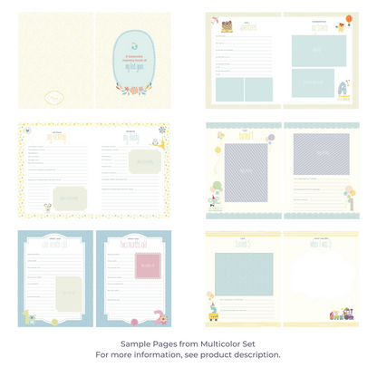 Baby Memory Book Pages: Full Refill Set (66 pages)