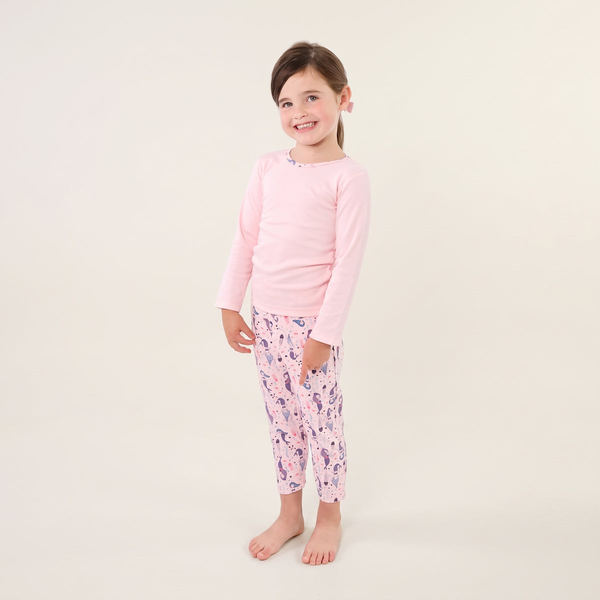 Mermaids Pima Cotton Long Sleeve Shirt & Pant Set