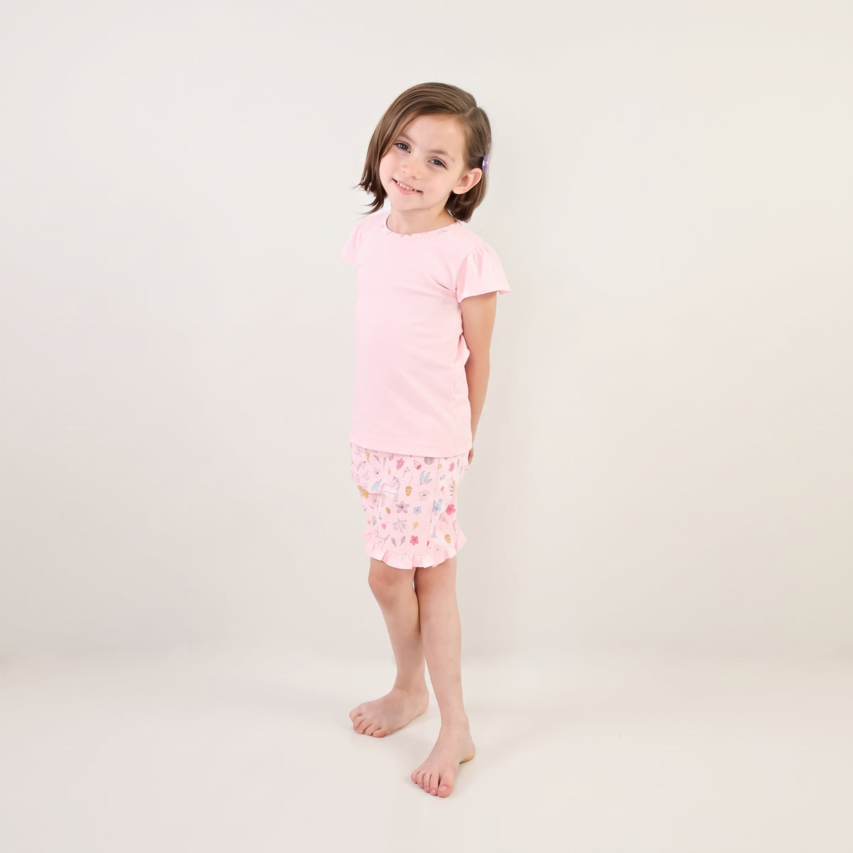 Unicorns Pima Cotton Short Sleeve Shirt & Shorts Set
