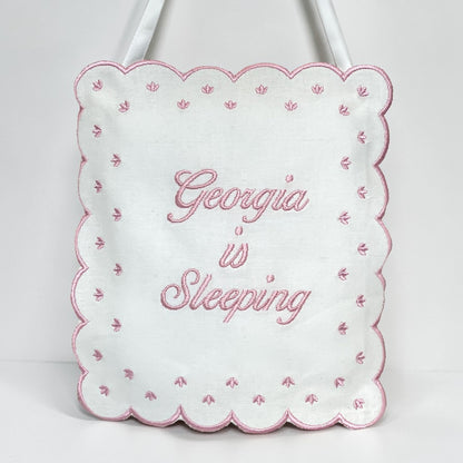 Personalized  Baby Sleeping Hanging Sign Pillow