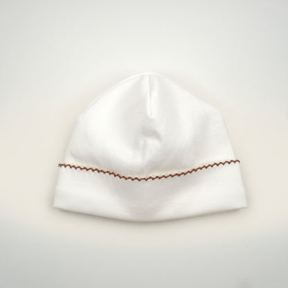Pima Cotton Scalloped Baby Beanie