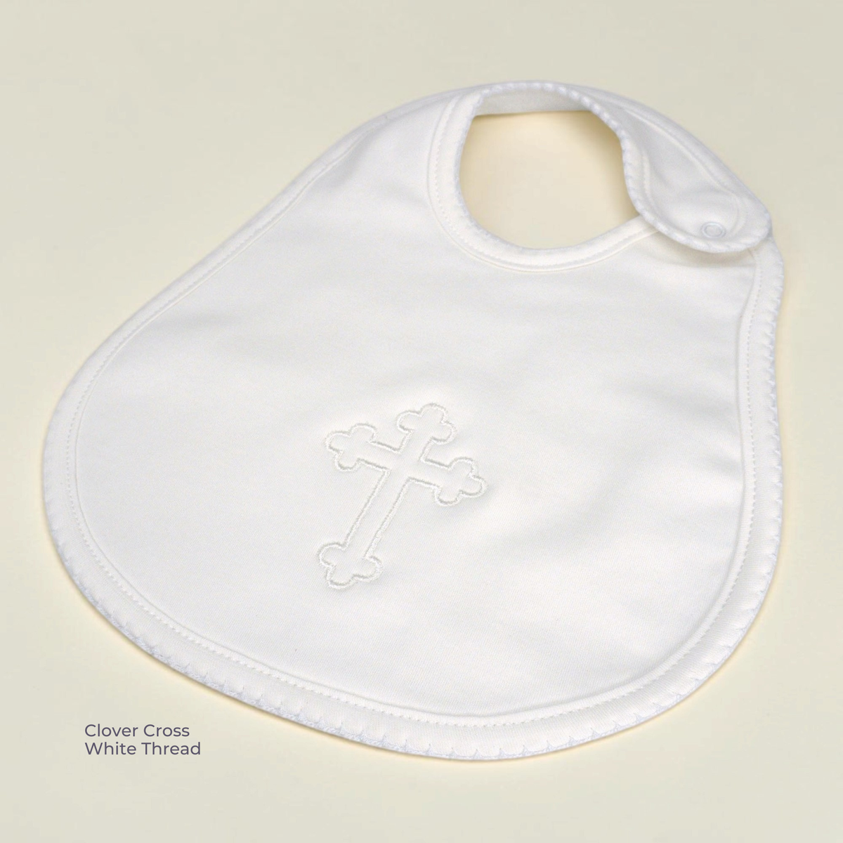 Pima Cotton Christening Bib