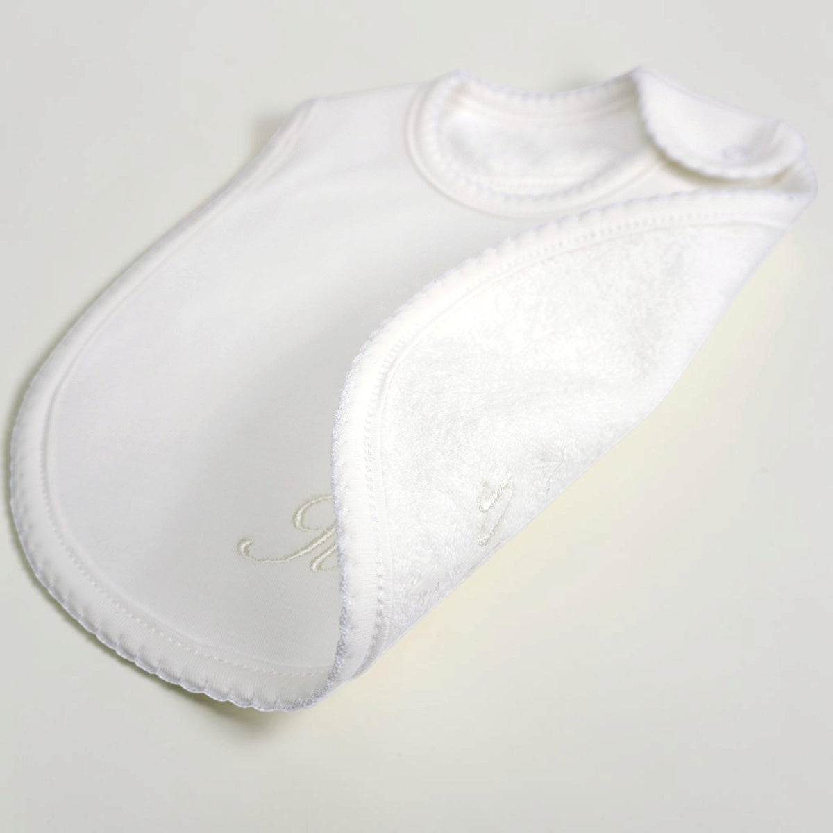 Pima Cotton Christening Bib