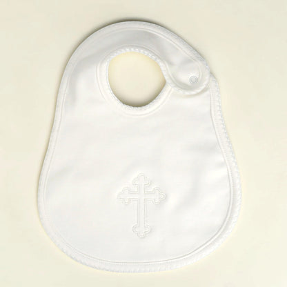 Pima Cotton Christening Bib