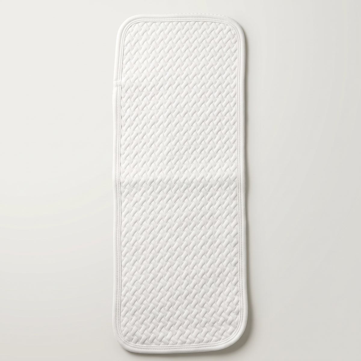 White Pima Jacquard Cotton Burp Cloths