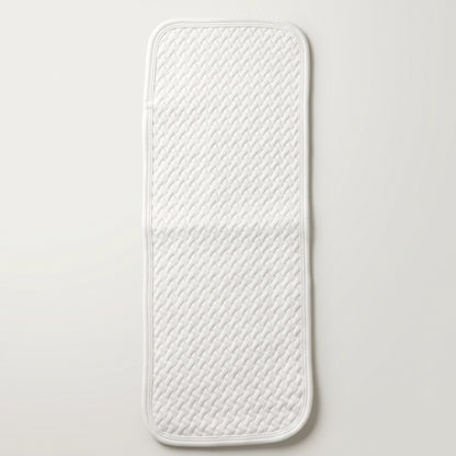 White Pima Jacquard Cotton Burp Cloths
