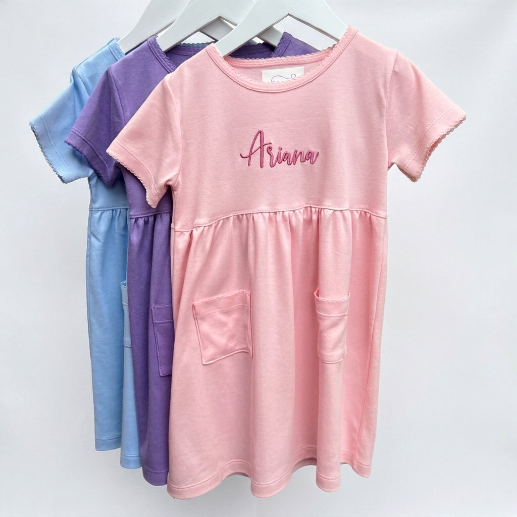 Pocket Pima Cotton Everyday Dress