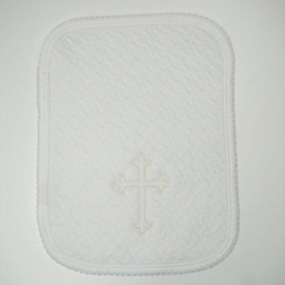Jacquard Pima Cotton Christening Burp Cloth
