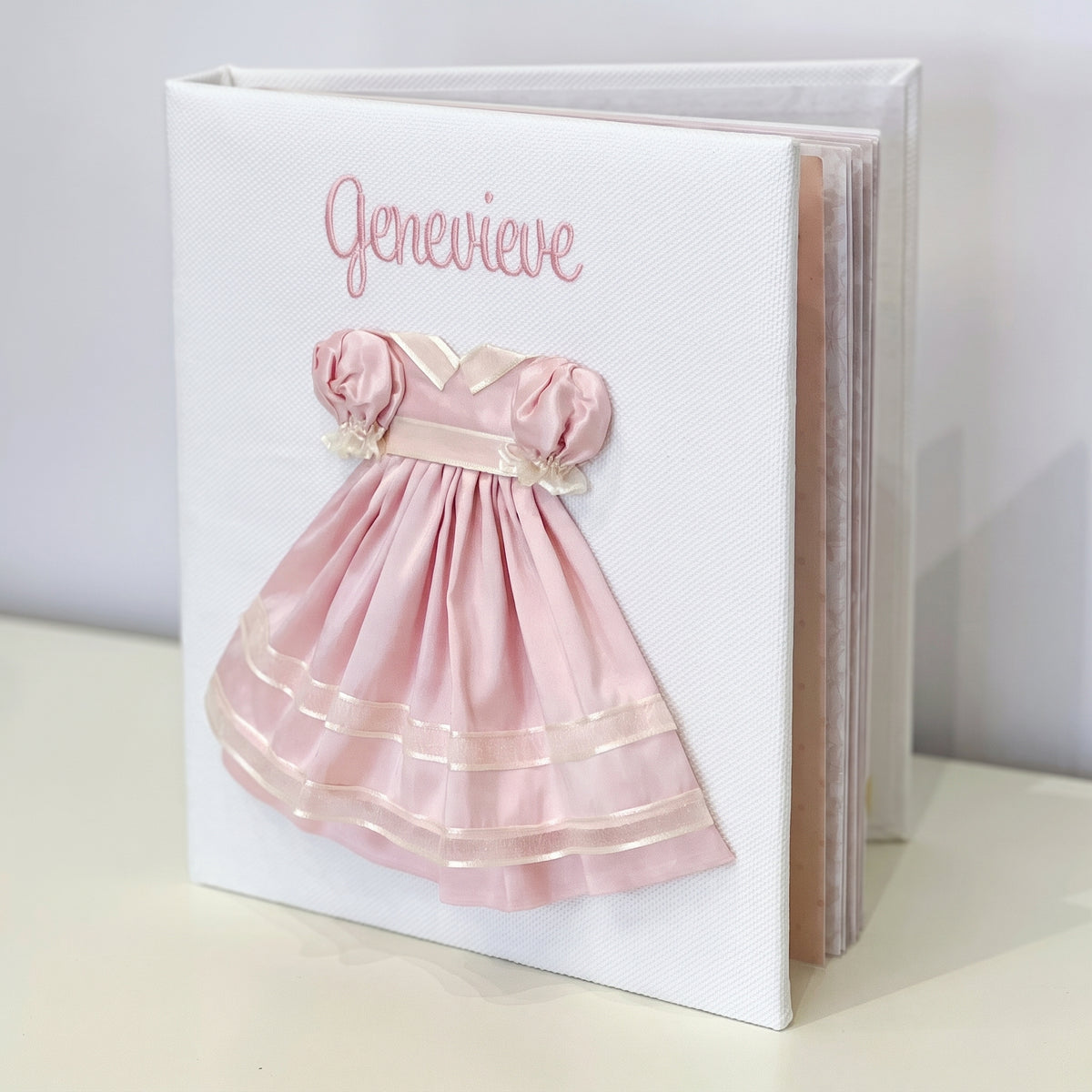Silk Dress on Pique Cotton  – Baby Memory Book