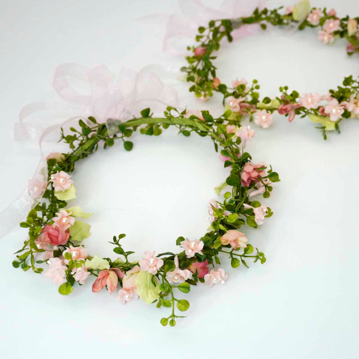 Porcelain Flowers Head Crown - Adult & Child Options