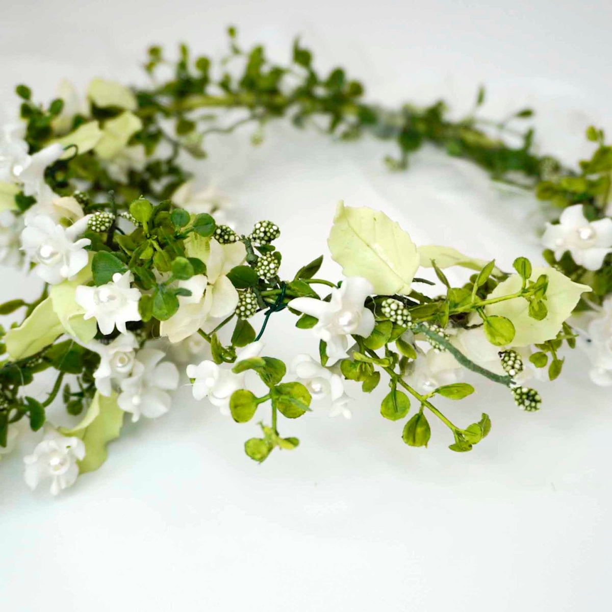Porcelain Flowers Head Crown - Adult & Child Options
