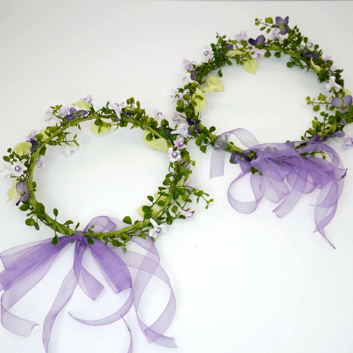 Porcelain Flowers Head Crown - Adult & Child Options