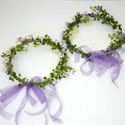 Porcelain Flowers Head Crown - Adult & Child Options